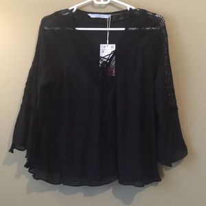 Zara black blouse